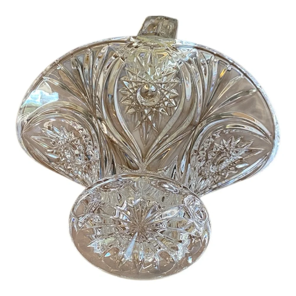 Elegant Vintage Crystal Basket - Picture 7 of 9